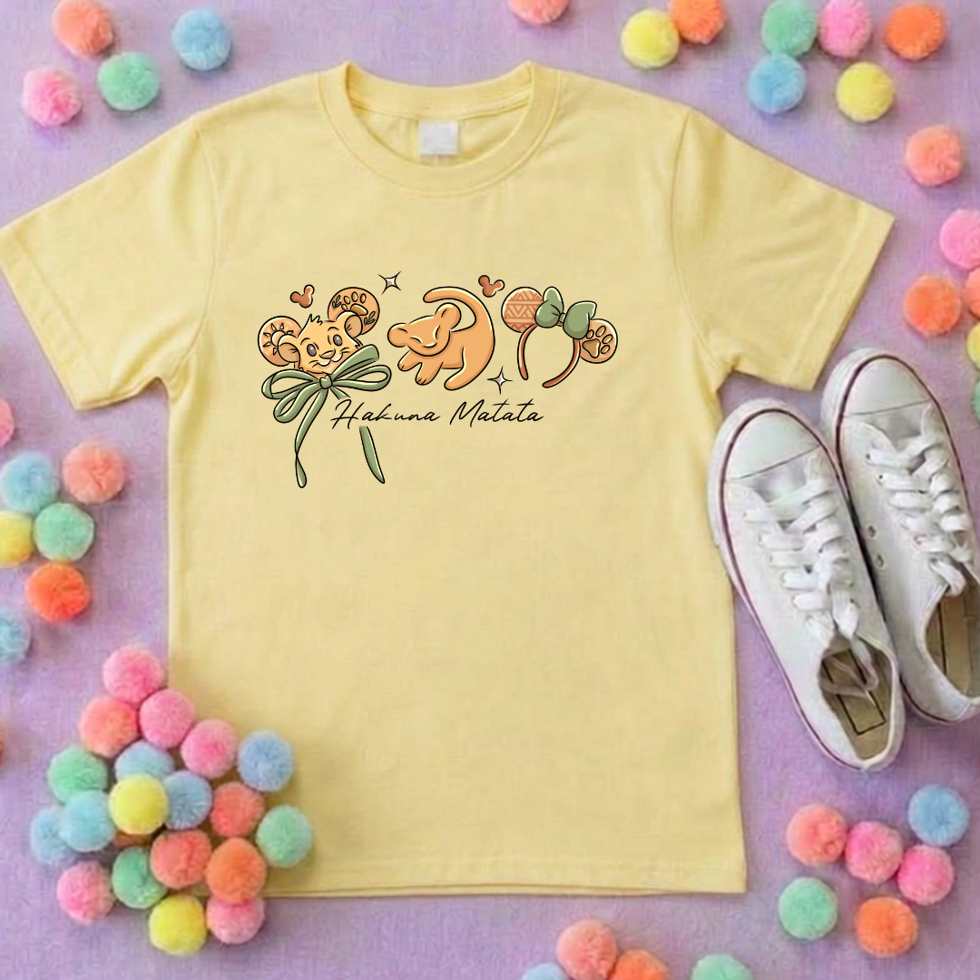 King Lion Inspired Printed Sand T-Shirt, Safari, Tree of Life, Inspired Character T-Shirts - Adults & Kids Sizes - Cotton T-Shirt