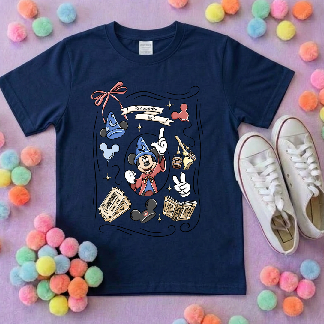 Magical Sorcerer, Full Art Printed T-Shirt, Florida, Orlando, Magical World - Adults & Kids Sizes