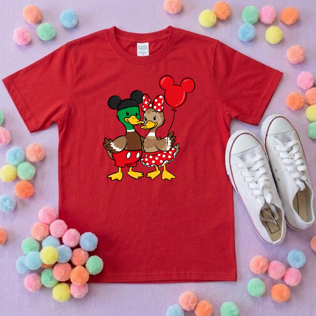 Park Ducks Duo, Park Life T-Shirt, Ears, Florida, Orlando, Cruise Holidays T-Shirts, Holiday Outfits - Adults & Kids Sizes - Cotton T-Shirt