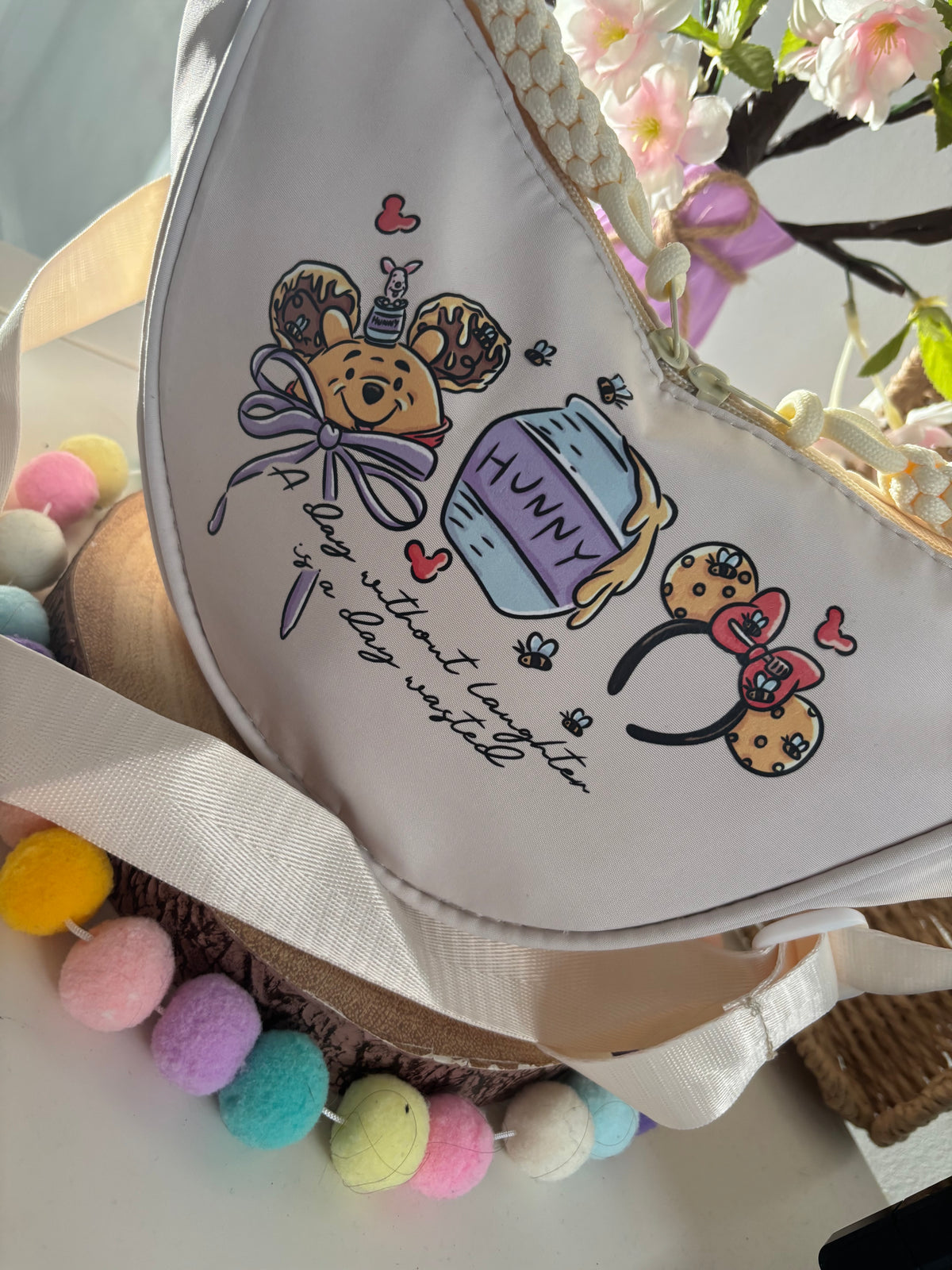 Winnie Honey Bear, Bum Bag, Printed Inspired Crossbody Bags, Ears Bags, Florida, Orlando, Paris, Nautical Theme Crossbody Bag