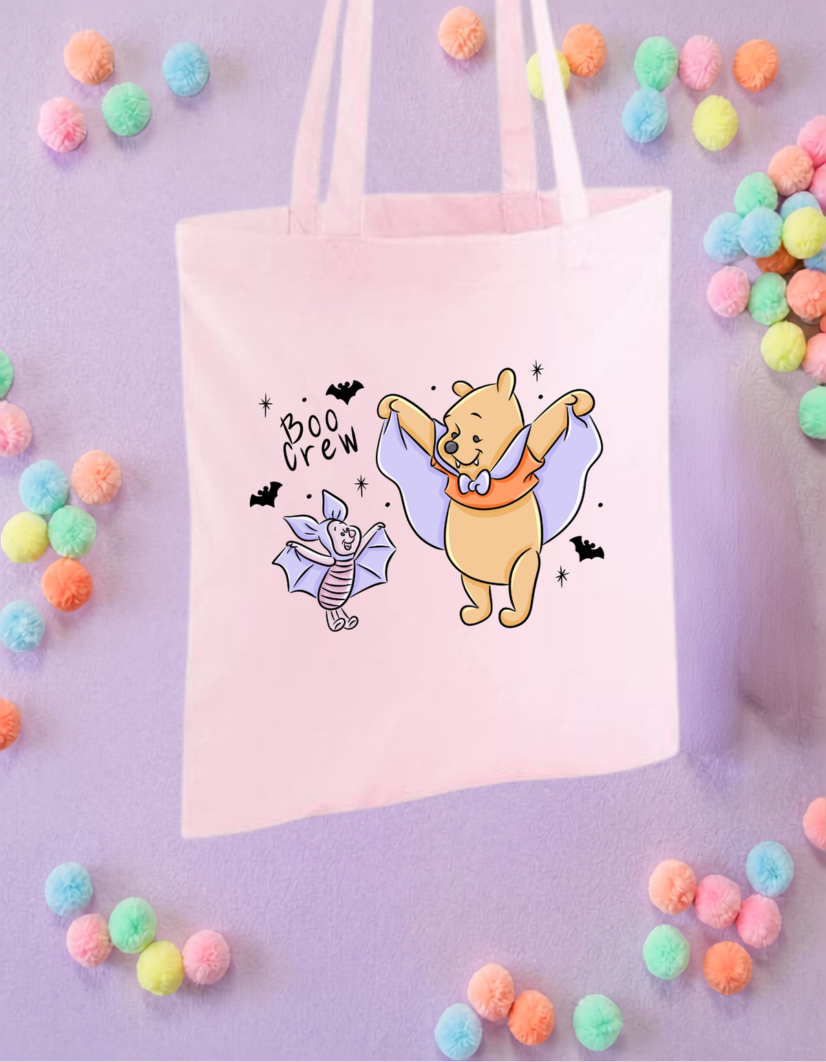 Boo Crew Tote Bags, Cotton Canvas Tote Bags, Printed Inspired Tote Bags, Shopper Bags