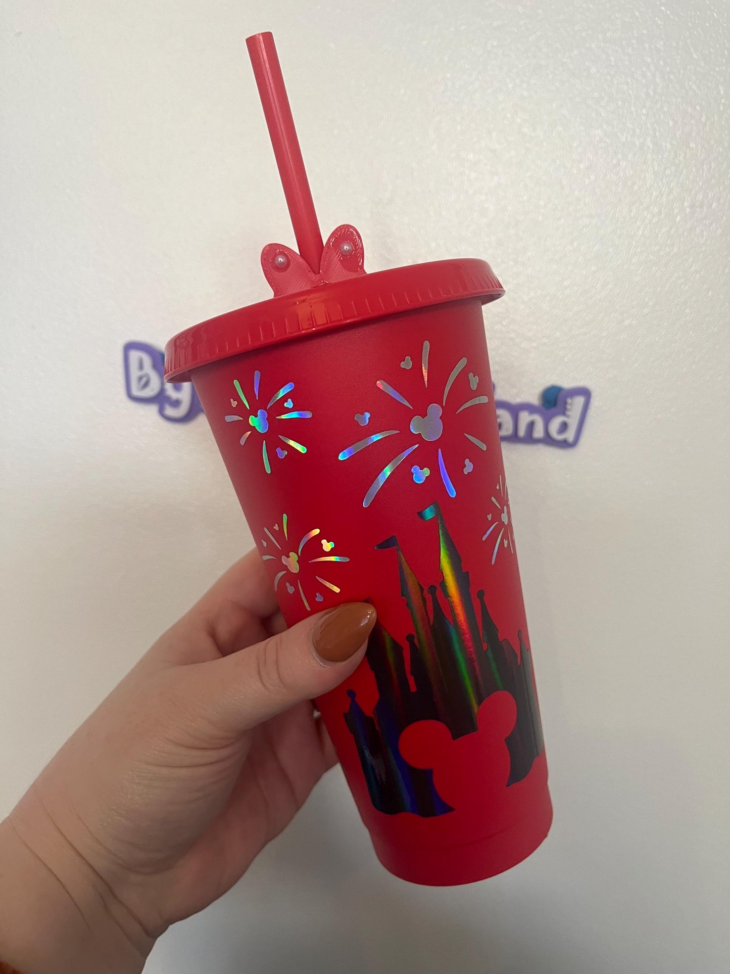 Mouse Bow 3D Printed Straw Topper, Cup Accessories, Cold Cup Straw Topper, Minnie Bow, 3D Print