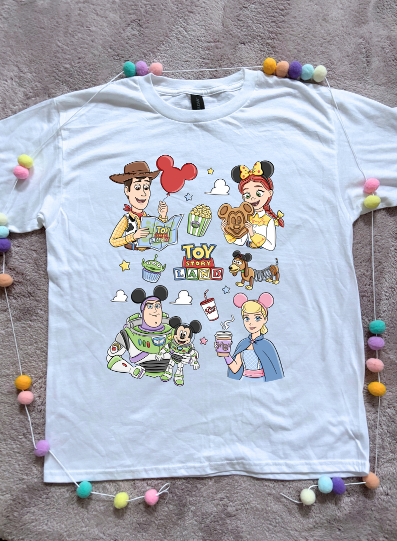Toys Story Besties Full Art Park Life T-Shirt, Ears, Florida, Orlando, Cruise Holidays T-Shirts, Holiday Outfits - Adults & Kids Sizes - Cotton T-Shirt