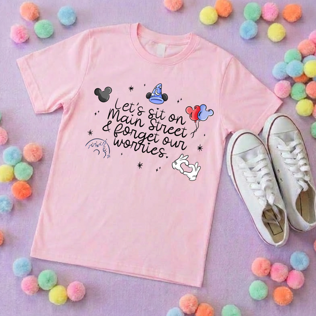 Mainstreet Park Life T-Shirt, Ears, Florida, Orlando, Cruise Holidays T-Shirts, Holiday Outfits - Adults & Kids Sizes - Cotton T-Shirt