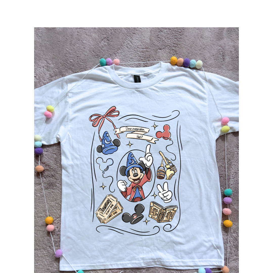 Magical Sorcerer, Full Art Printed T-Shirt, Florida, Orlando, Magical World - Adults & Kids Sizes