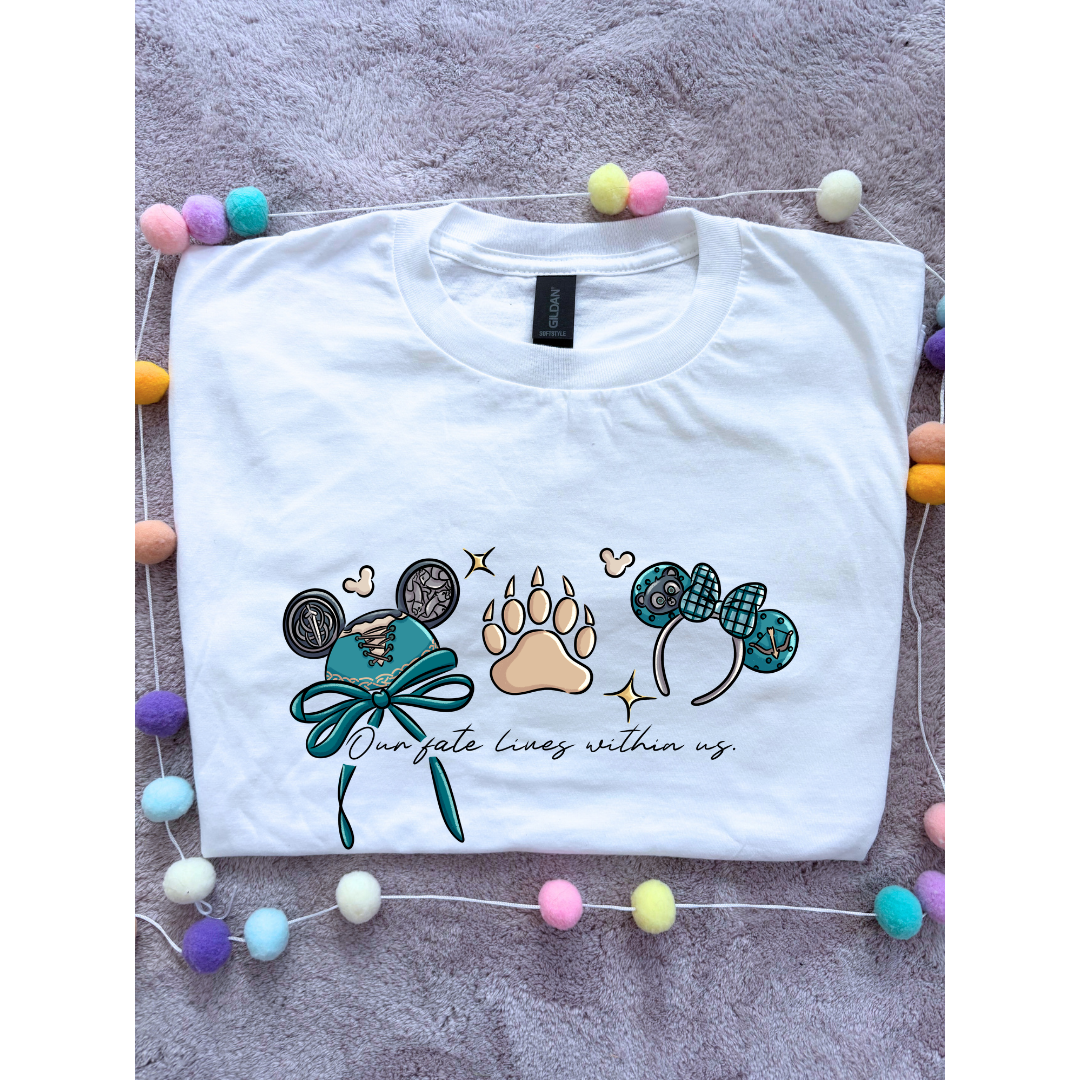Scottish Brave Princess Inspired Printed T-Shirt, Princess Movie, Mouse Ears, Princess- Adults & Kids Sizes - Cotton T-Shirt
