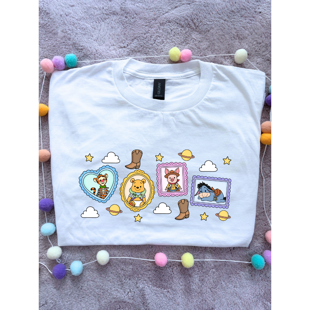 Pooh Toys Story Besties Park Life T-Shirt, Ears, Florida, Orlando, Cruise Holidays T-Shirts, Holiday Outfits - Adults & Kids Sizes - Cotton T-Shirt