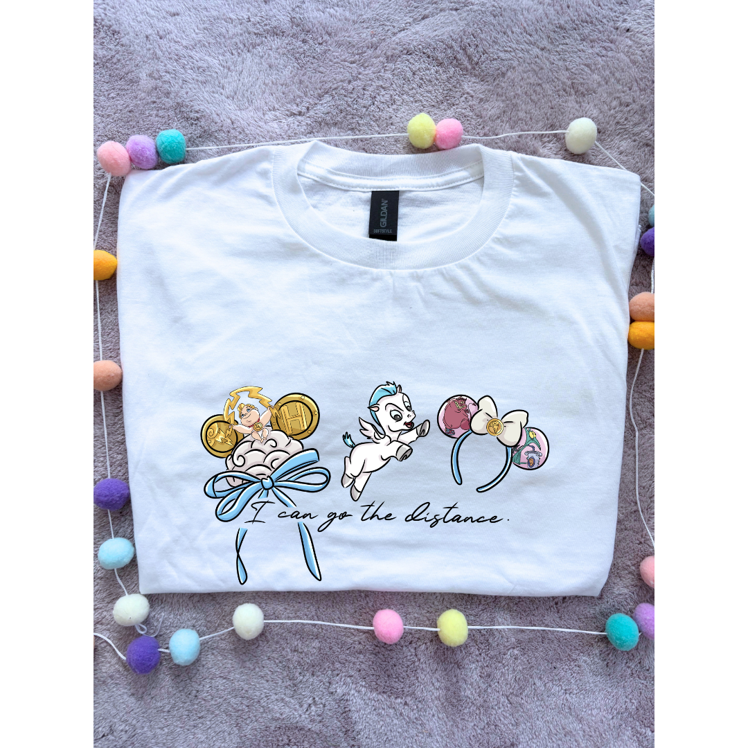 Hercules, Pegasus Inspired Printed Sand T-Shirt, Greek Gods, Muses, Hades Inspired Character T-Shirts - Adults & Kids Sizes - Cotton T-Shirt