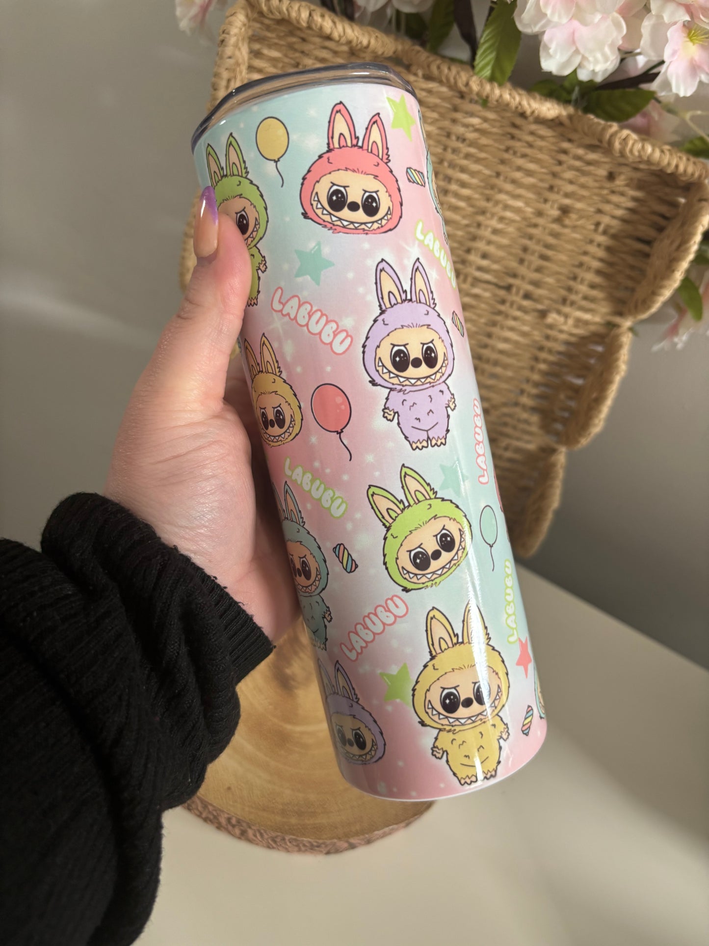 Labubu Inspired Tumbler 20oz Hot and Cold Drinks