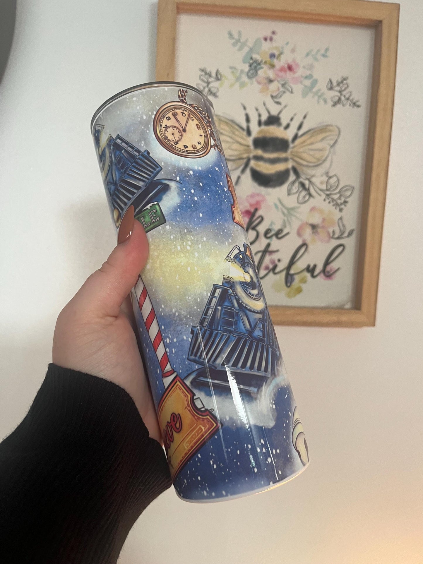 Christmas Train, Express Polar Full Tumbler, 20oz Tumbler, Hot and Cold Drinks, Christmas Cup, Christmas Eve Movie, Winter Warmer