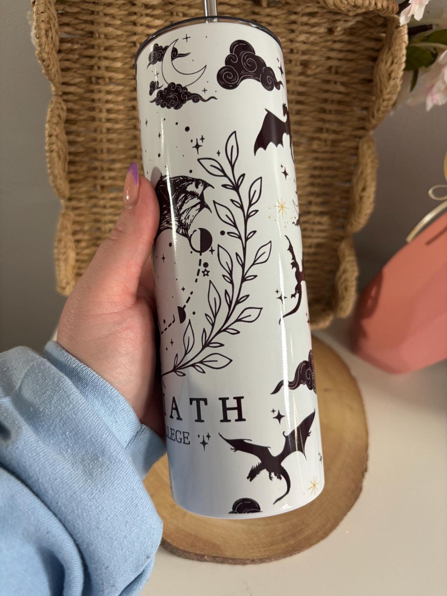Wing Forth Dragon 20oz Tumbler, Gothic Style Cold Cup, Cold Drinks Cups, Dragon Book Theme, Dragon Decor, Tattoo Style, Hot Drinks Cup,