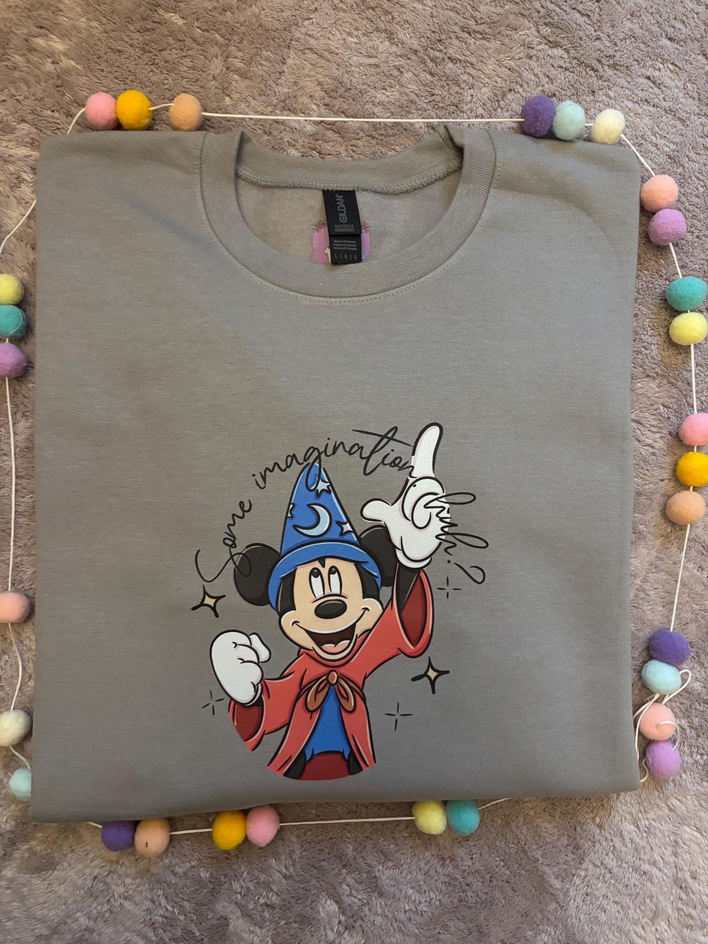 Magical Kingdom, Magical Mouse, Some Imagination Huh?, Florida, Orlando, Magical World, Fleece Sweatshirt - Adults & Kids Sizes