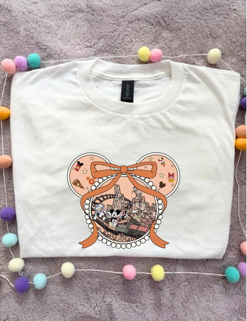 Magical Park, Park Ride Bow Printed T-Shirt, Florida, Orlando, Magical World - Adults & Kids Sizes