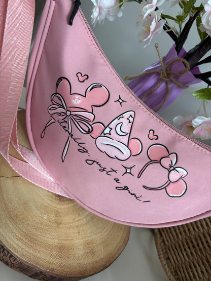 Magical Kingdom, Magic Mouse Dumpling Bags, Printed Inspired Make Up Bags, Ears Bags, Florida, Orlando, Paris, Crossbody Bum Bag