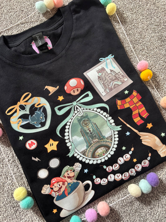 Universe Epic Inspired Printed T-Shirt, Theme Park, Orlando, Inspired Character T-Shirts - Adults & Kids Sizes - Cotton T-Shirt