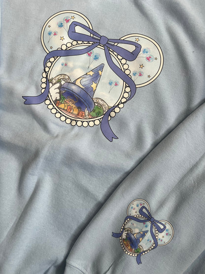 Cute Bow Hollywood Studios Detailed Sweatshirt - Kid and Adult Sizes