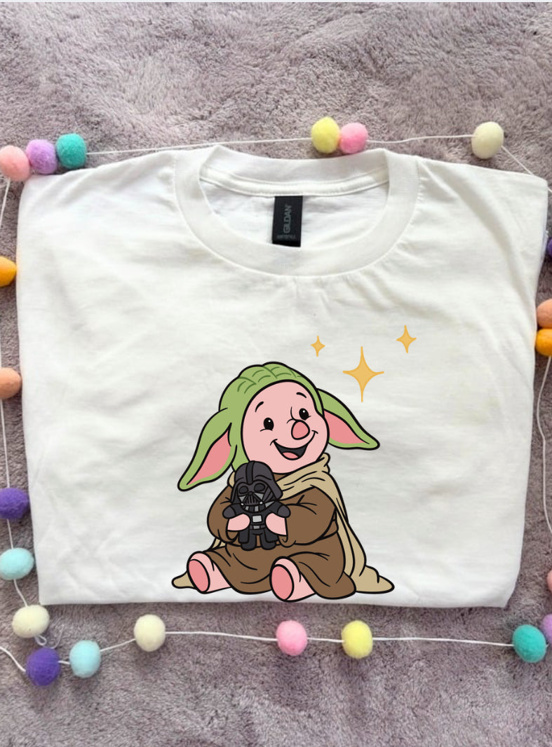 Galaxy Piglet Park Life T-Shirt, Ears, Florida, Orlando, Cruise Holidays T-Shirts, Holiday Outfits - Adults & Kids Sizes - Cotton T-Shirt