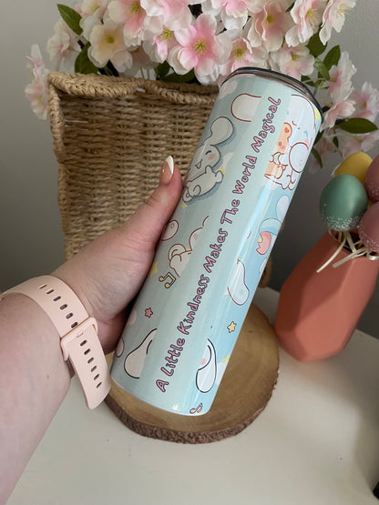 Cute Cinnamonroll Kindness 20oz Tumbler, Girl Era, Hot and Cold Drinks Tumbler