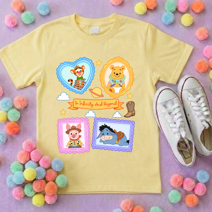 Pooh Toys Story Besties Full Art Park Life T-Shirt, Ears, Florida, Orlando, Cruise Holidays T-Shirts, Holiday Outfits - Adults & Kids Sizes - Cotton T-Shirt