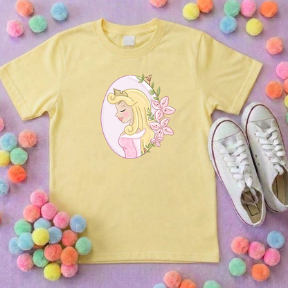 Sleeping Princess Inspired Printed T-Shirt, Princess Movie, Mouse Ears, Princess- Adults & Kids Sizes - Cotton T-Shirt