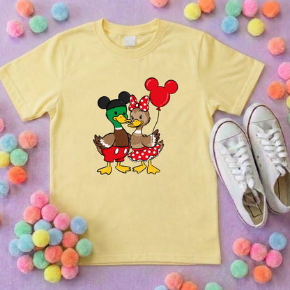 Park Ducks Duo, Park Life T-Shirt, Ears, Florida, Orlando, Cruise Holidays T-Shirts, Holiday Outfits - Adults & Kids Sizes - Cotton T-Shirt