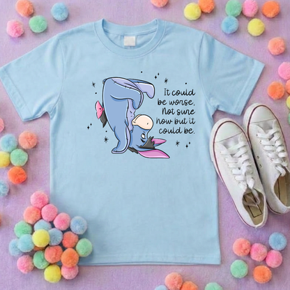 Could be Worse Eeyore Park Life T-Shirt, Ears, Florida, Orlando, Cruise Holidays T-Shirts, Holiday Outfits - Adults & Kids Sizes - Cotton T-Shirt