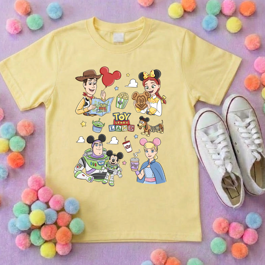 Toys Story Besties Full Art Park Life T-Shirt, Ears, Florida, Orlando, Cruise Holidays T-Shirts, Holiday Outfits - Adults & Kids Sizes - Cotton T-Shirt