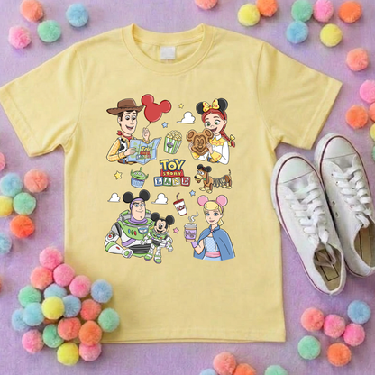 Toys Story Besties Full Art Park Life T-Shirt, Ears, Florida, Orlando, Cruise Holidays T-Shirts, Holiday Outfits - Adults & Kids Sizes - Cotton T-Shirt