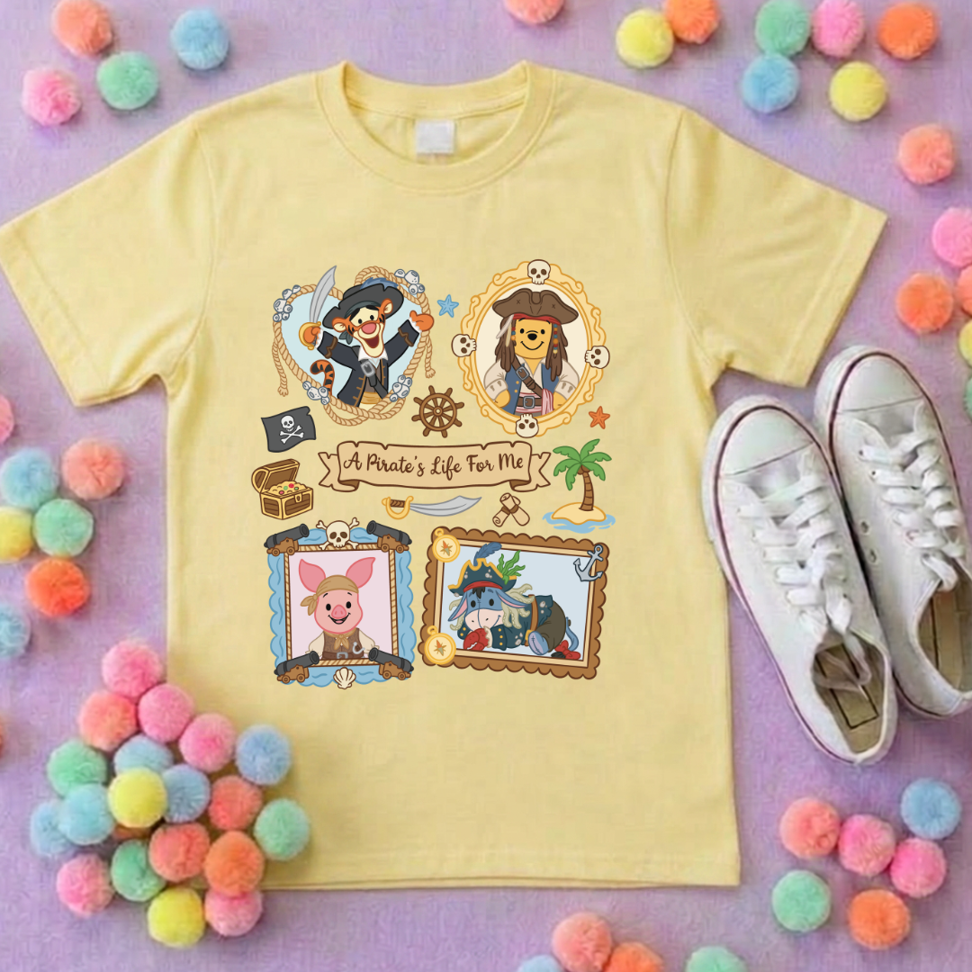 Pirate Besties Park Life T-Shirt, Ears, Florida, Orlando, Cruise Holidays T-Shirts, Holiday Outfits - Adults & Kids Sizes - Cotton T-Shirt
