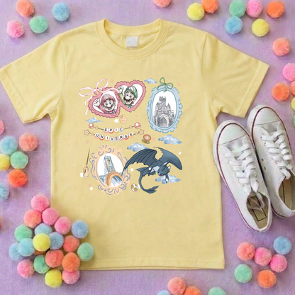 Universe Epic Inspired Printed T-Shirt, Theme Park, Orlando, Inspired Character T-Shirts - Adults & Kids Sizes - Cotton T-Shirt