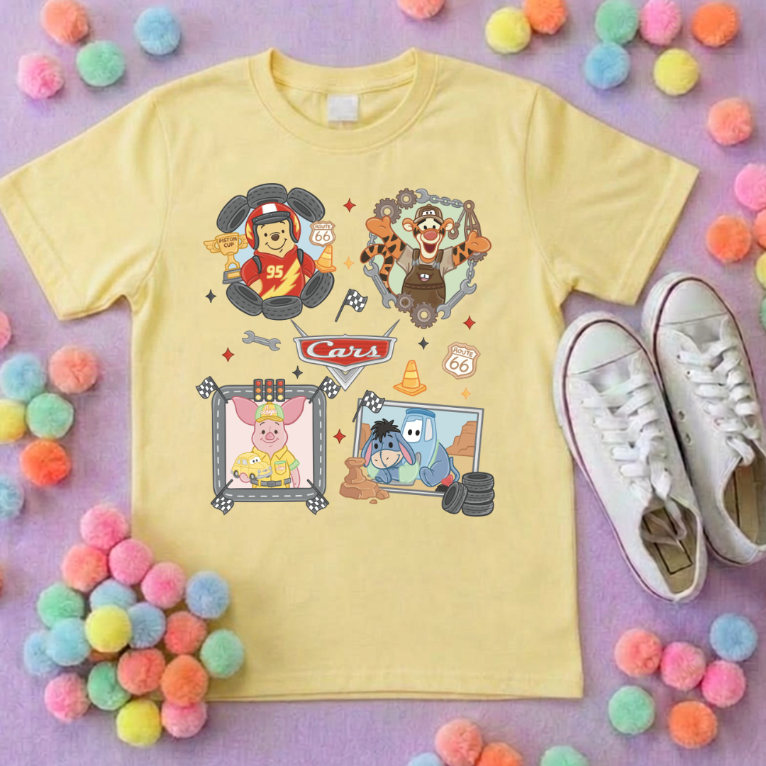Cars Besties Park Life T-Shirt, Ears, Florida, Orlando, Cruise Holidays T-Shirts, Holiday Outfits - Adults & Kids Sizes - Cotton T-Shirt