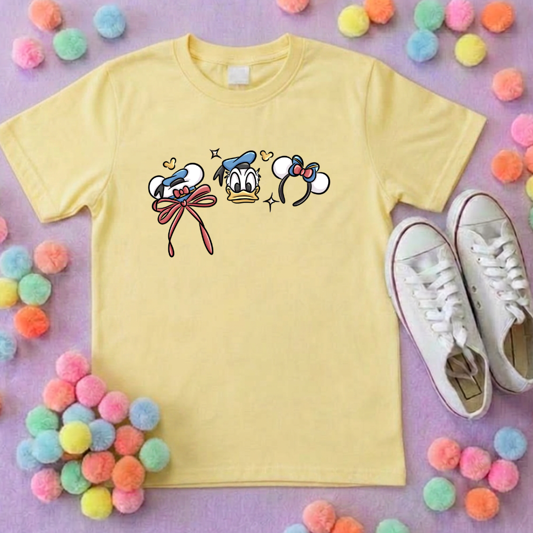 Magical Sailor Duck Bow Printed T-Shirt, Florida, Orlando, Magical World - Adults & Kids Sizes