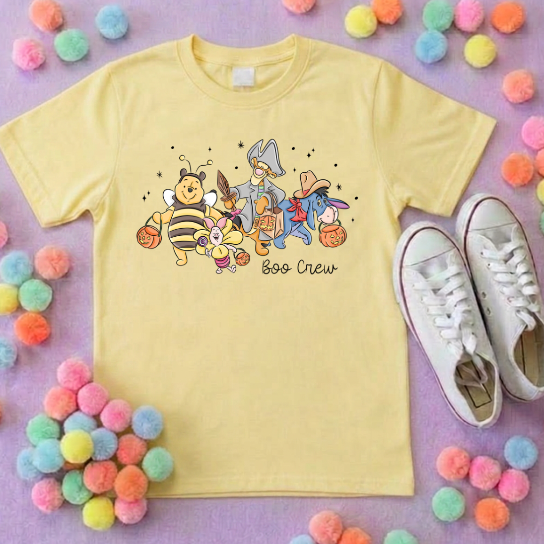 Pooh Boo Crew Too Park Life T-Shirt, Ears, Florida, Orlando, Cruise Holidays T-Shirts, Holiday Outfits - Adults & Kids Sizes - Cotton T-Shirt