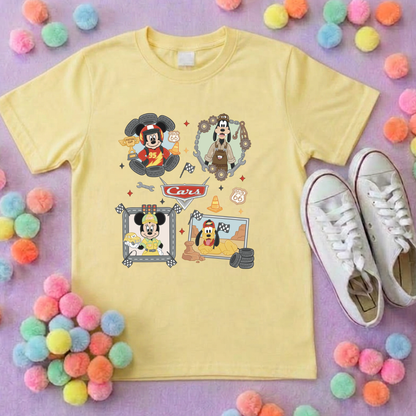 Cars Mouse Besties Park Life T-Shirt, Ears, Florida, Orlando, Cruise Holidays T-Shirts, Holiday Outfits - Adults & Kids Sizes - Cotton T-Shirt