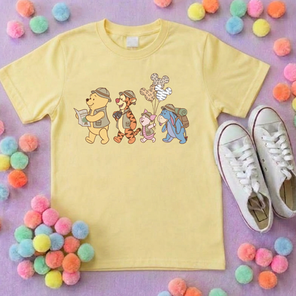 Pooh Animal Kingdom Safari Park Life T-Shirt, Ears, Florida, Orlando, Cruise Holidays T-Shirts, Holiday Outfits - Adults & Kids Sizes - Cotton T-Shirt