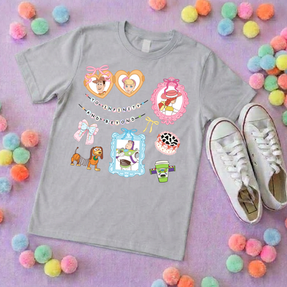 Story Toy Inspired  T-Shirt, Florida, Orlando, Bo Peep, Jessie, Buzz - Adults & Kids Sizes - Cotton T-Shirt