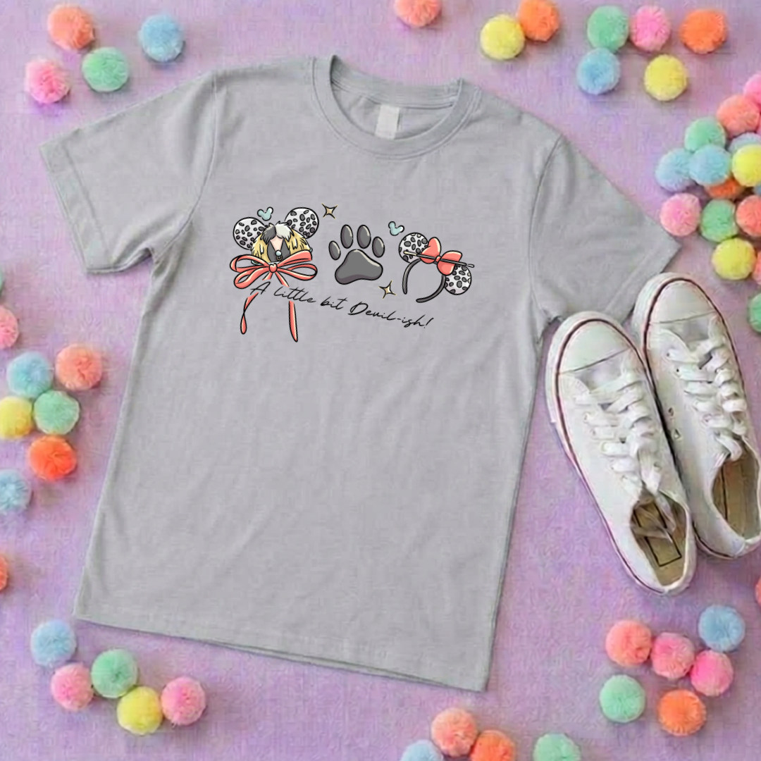 Villain Inspired Printed T-Shirt, Under the Sea, Hello Beastie, De-vil, Villains Theme - Adults & Kids Sizes - Cotton T-Shirt