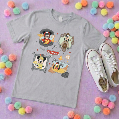 Cars Mouse Besties Park Life T-Shirt, Ears, Florida, Orlando, Cruise Holidays T-Shirts, Holiday Outfits - Adults & Kids Sizes - Cotton T-Shirt