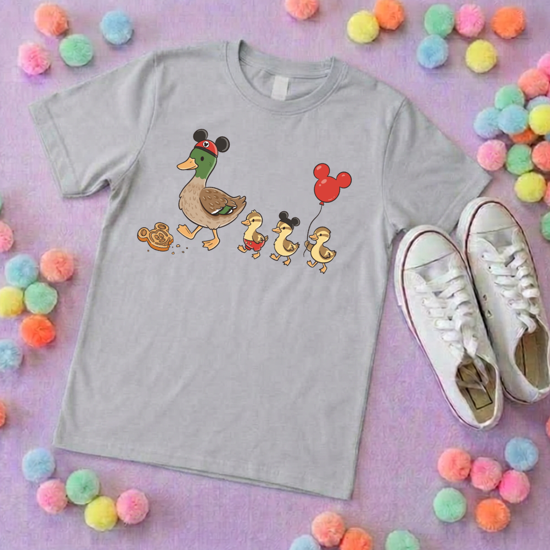 Park Ducks, Park Life T-Shirt, Ears, Florida, Orlando, Cruise Holidays T-Shirts, Holiday Outfits - Adults & Kids Sizes - Cotton T-Shirt
