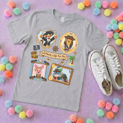 Pirate Besties Park Life T-Shirt, Ears, Florida, Orlando, Cruise Holidays T-Shirts, Holiday Outfits - Adults & Kids Sizes - Cotton T-Shirt