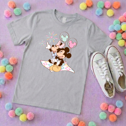 Firework Friends, Park Life T-Shirt, Ears, Florida, Orlando, Cruise Holidays T-Shirts, Holiday Outfits - Adults & Kids Sizes - Cotton T-Shirt