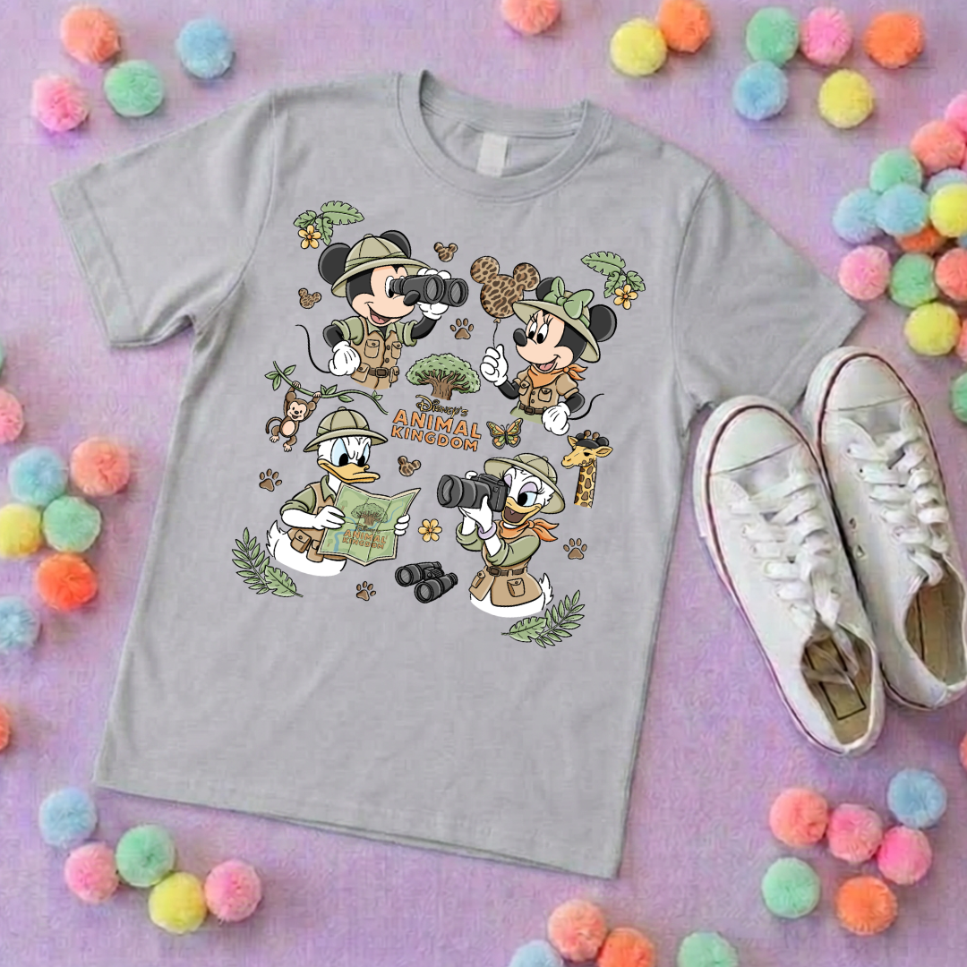 Animal Kingdom Full Art Park Life T-Shirt, Ears, Florida, Orlando, Cruise Holidays T-Shirts, Holiday Outfits - Adults & Kids Sizes - Cotton T-Shirt (Copy)