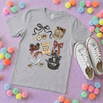 Pirates Life for Me Park Life T-Shirt, Ears, Florida, Orlando, Cruise Holidays T-Shirts, Holiday Outfits - Adults & Kids Sizes - Cotton T-Shirt
