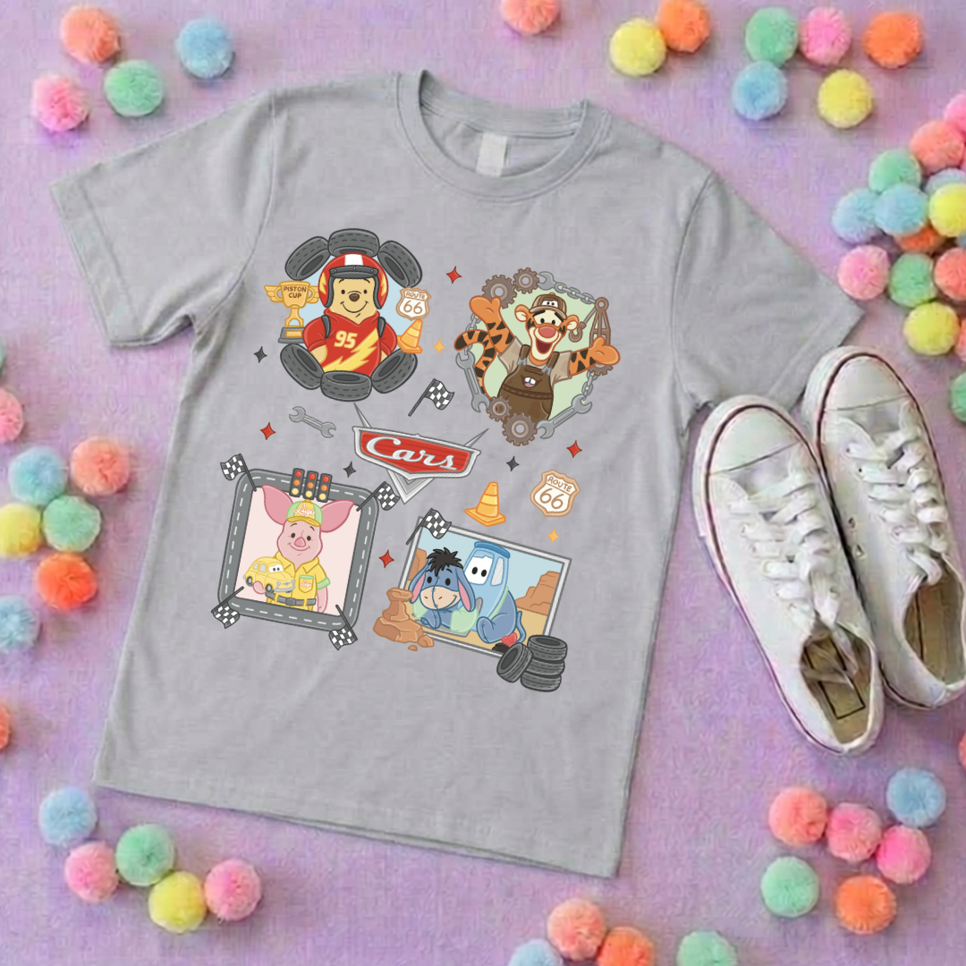 Cars Besties Park Life T-Shirt, Ears, Florida, Orlando, Cruise Holidays T-Shirts, Holiday Outfits - Adults & Kids Sizes - Cotton T-Shirt