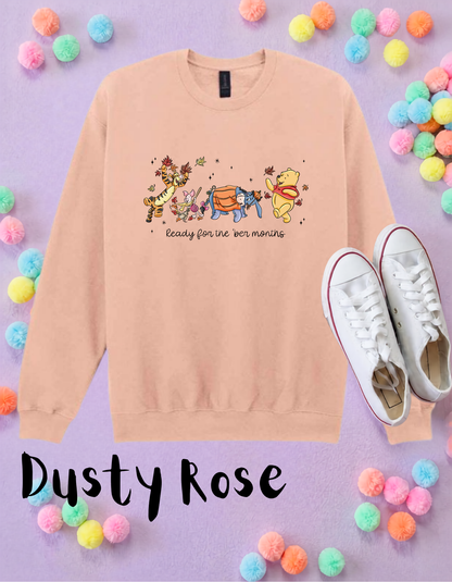 Pooh 'Ber Months Sweatshirt, Ears, Florida, Orlando, Jumper, Halloween Outfits, - Adults & Kids Sizes - Cotton Sweatshirt