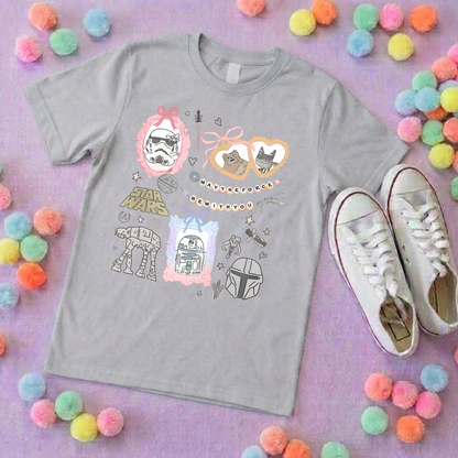 Galaxy Friends Park Life T-Shirt, Ears, Florida, Orlando, Cruise Holidays T-Shirts, Holiday Outfits - Adults & Kids Sizes - Cotton T-Shirts