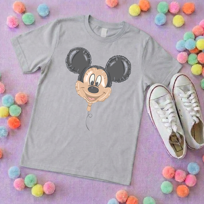 Mouse Balloon, Printed T-Shirt, Florida, Orlando, Magical World - Adults & Kids Sizes