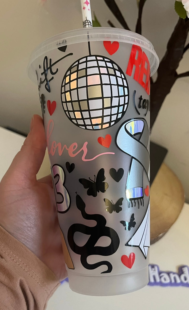 TS Swiftie Cold Cup 24oz Personalised with name
