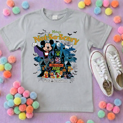 Not So Scary World Inspired Printed Sand T-Shirt, Florida, Orlando, Halloween T-Shirts, Halloween Outfits - Adults & Kids Sizes - Cotton T-Shirt