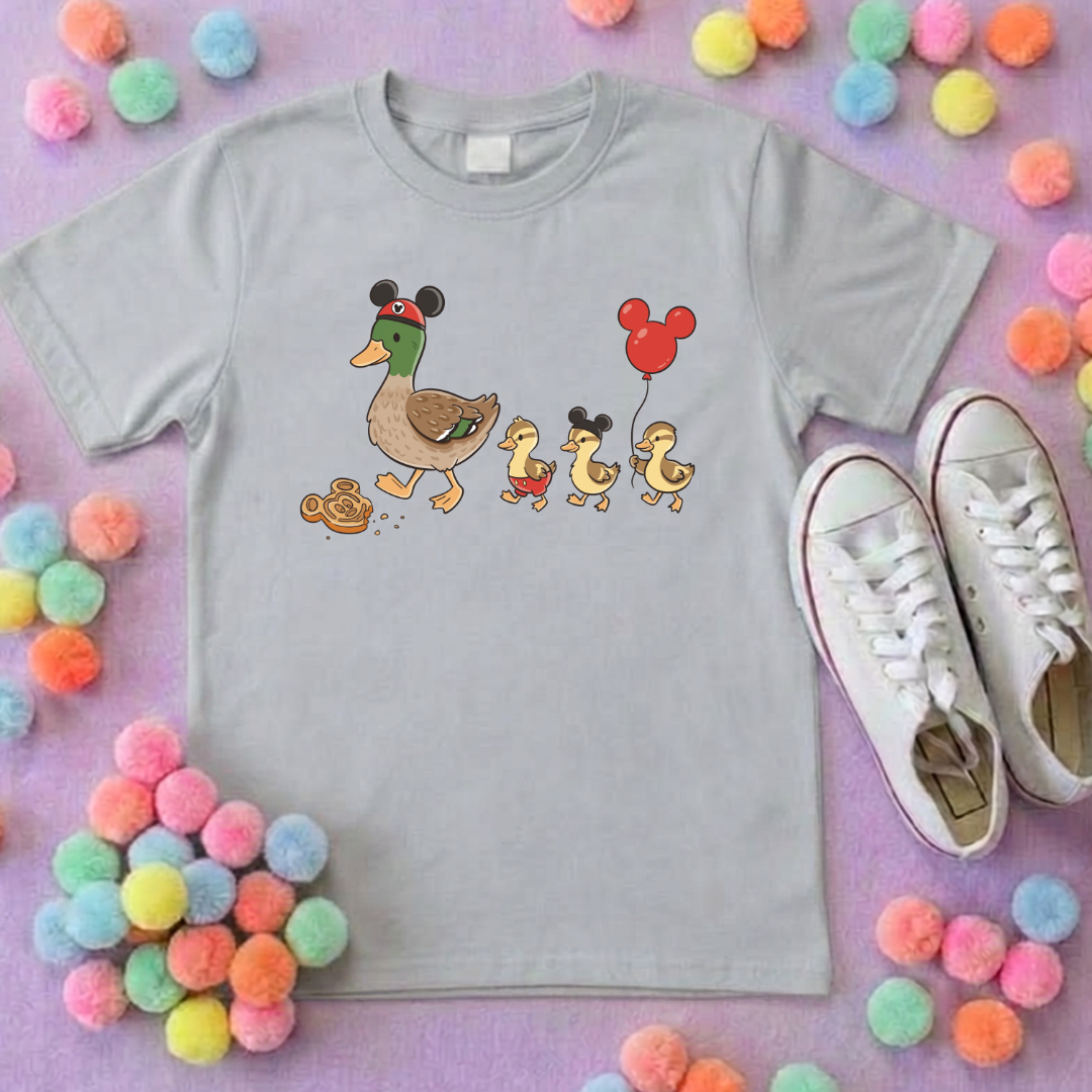 Park Ducks, Park Life T-Shirt, Ears, Florida, Orlando, Cruise Holidays T-Shirts, Holiday Outfits - Adults & Kids Sizes - Cotton T-Shirt